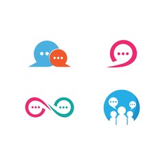 Set of Speech bubble Logo