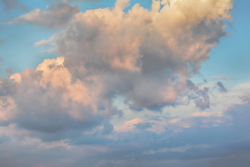 blue sky with clouds