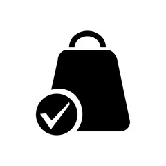 Shopping Bag Icon Vector Design Template