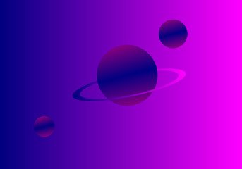 abstract purple background with dark stars with ring