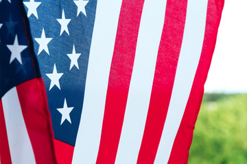 Fototapeta premium The flag of the United States is packed