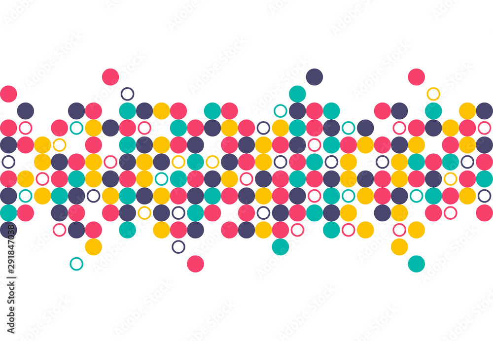 Poster abstract template with overlapping circle clean minimal style. modern graphic. design elements. vect