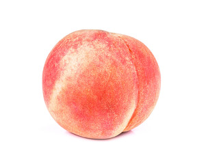 Peach isolated on white background