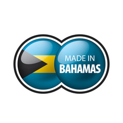 Bahamas flag, vector illustration on a white background