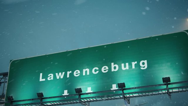 Airplane Landing Lawrenceburg in Christmas