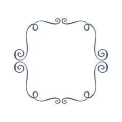 Vintage Frame. Floral elements for design monograms, invitations, frames, menus and labels. Graphic design of the website, cafes, boutiques, hotels, wedding invitations
