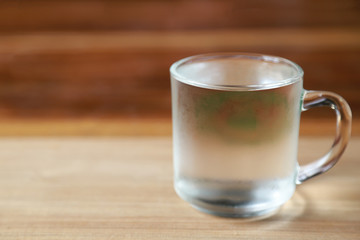 cold water in glass 