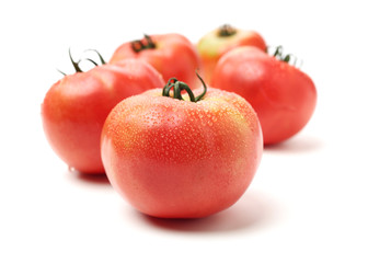 fresh tomato isolated on white background