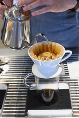 Hand drip coffee
