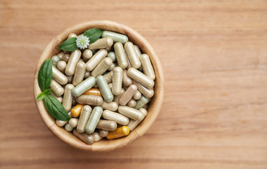 herbal medicine from organic herb 