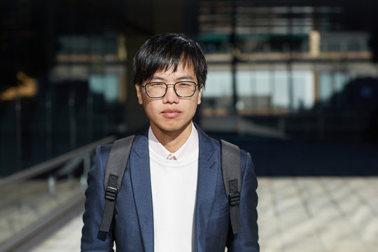 Portrait of young asian master student