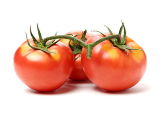 fresh tomato isolated on white background