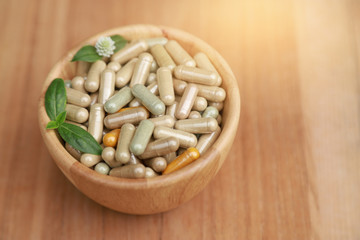 Herbal supplement for good healthy living lifestyle 