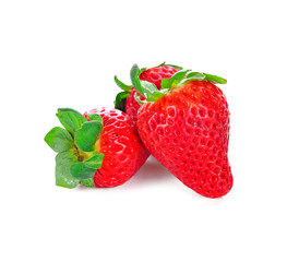 Strawberry isolated on white background.