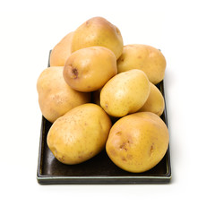 New potato isolated on white background 