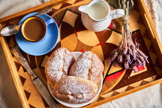 Homemade cakes for breakfast