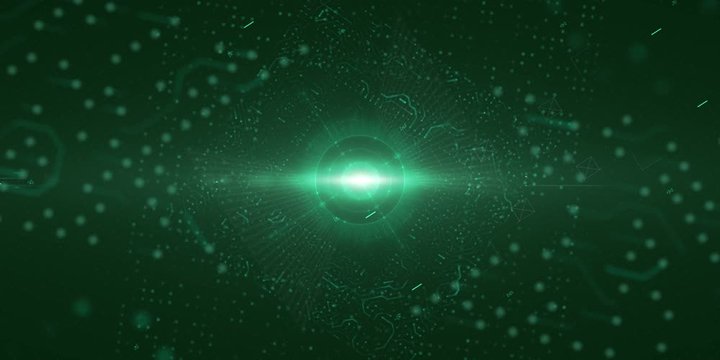 Circuit Board Lines Animation. Abstract PCB motion Background Full HD
