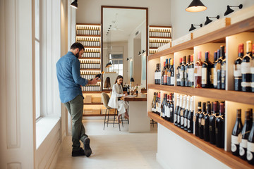 Sommeliers Working at Wine Bar