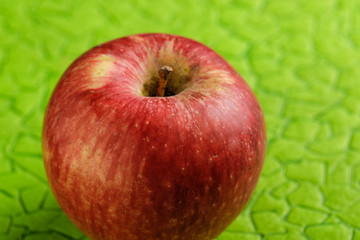 Fresh Red Apple on White Background 