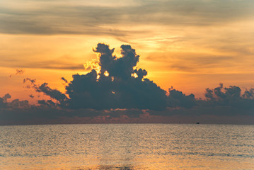 sunrise at the sea, Prachuap khiri khan, Thailand