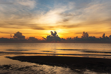 sunrise at the sea, Prachuap khiri khan, Thailand
