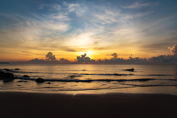 sunrise at the sea, Prachuap khiri khan, Thailand