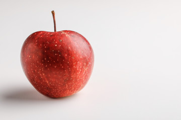 Fresh Red Apple on White Background 