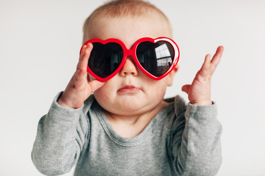 Baby In Heart Sunglasses