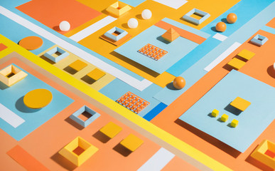 Abstract Composition / shapes Background