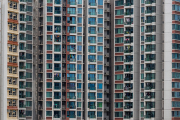 Fototapeta premium Building facade architecture wall at outdoor
