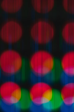 Bright lights pattern on black