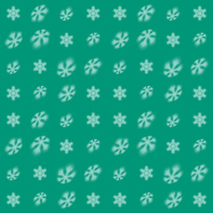 Christmas seamless snowflake pattern with blurred falling snow stars for Christmas cards, covers, wallpapers and tiled backgrounds