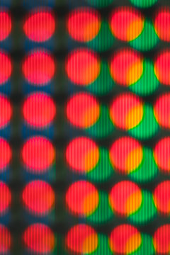 Bright lights pattern on black