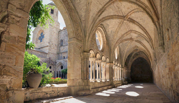 Cloister of an abbey in France