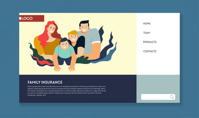 Hospital services, family insurance and life protection, healthy lifestyle