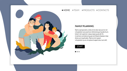 Life safety, family planning and budget management web page