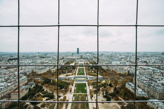 View from the Eiffel Tower in Paris, France