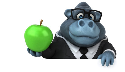 Fun gorilla - 3D Illustration