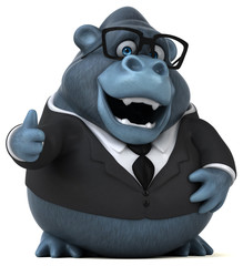 Naklejka premium Fun gorilla - 3D Illustration