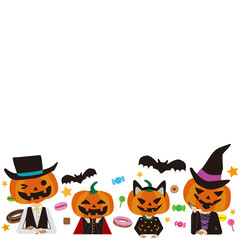 ジャックランタン家族　ハロウィン