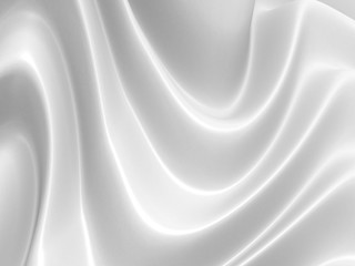 Abstract white background with waves