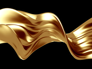 Golden beautiful fluid spash background