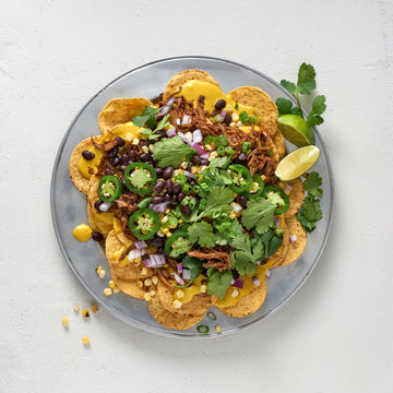 Vegan Pulled Mushroom Nachos a Healthy Alternative to the Real D