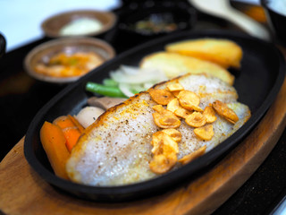 Grilled dolly fish food of japan