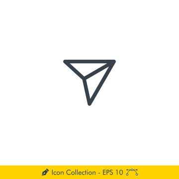 Direct Message Icon / Vector - In Line / Stroke Design