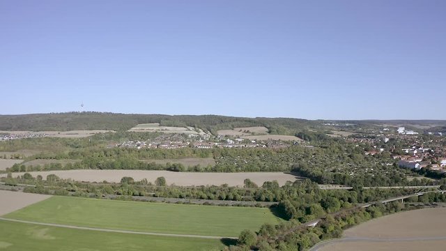 Drone Aerial Shot of G&ouml;ttingen in Lower Saxony, Germany.