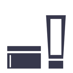 Cosmetic and cream icons flat design. Vector illustration