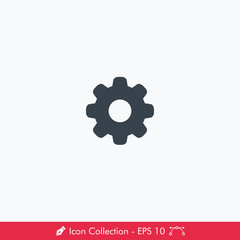 Setting or Gear Icon / Vector