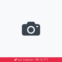 Fototapeta premium Simple Camera Icon / Vector