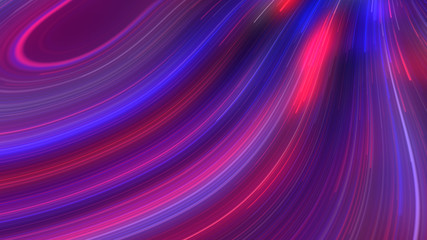 Abstract 3d rendering glowing lines background